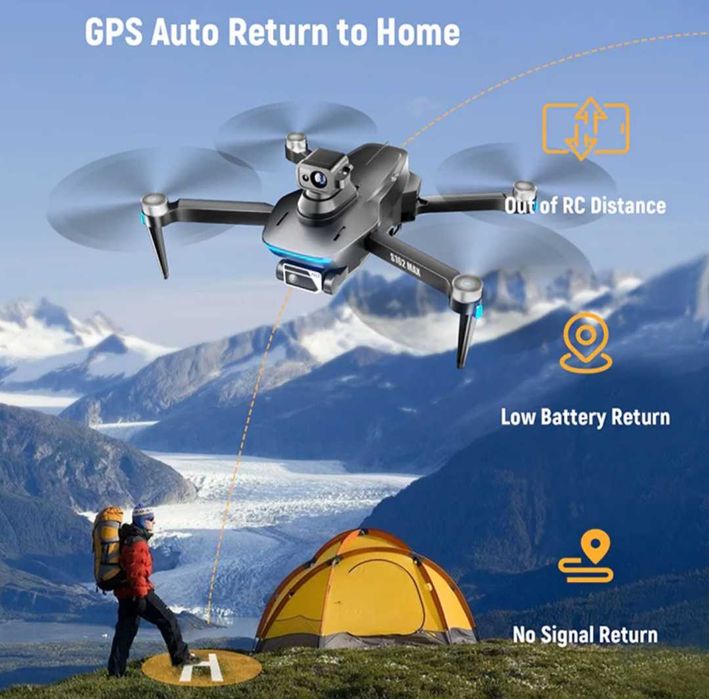 Безчетков дрон PRO  S162 MAX с GPS