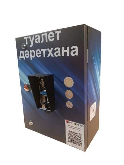 Платная дверь с Каспи Кюар Оплата туалета через Kaspi QR
