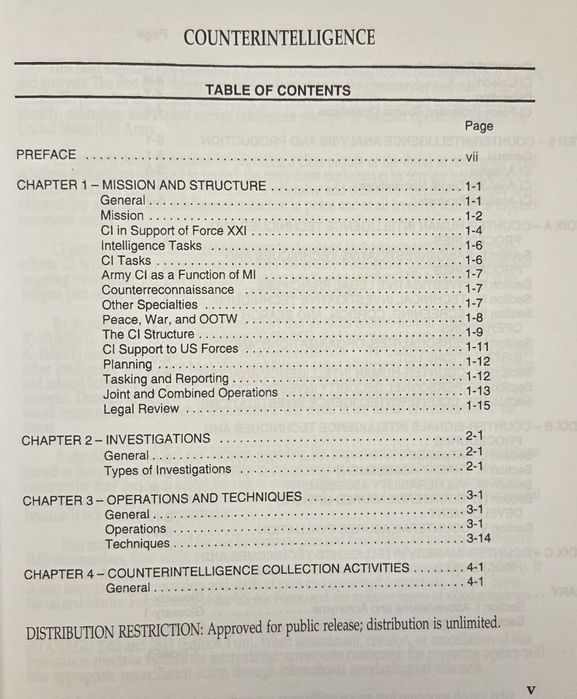 Наръчник за контраразузнаване на щатската армия / The Official U.S. Army Counterintelligence Handbook