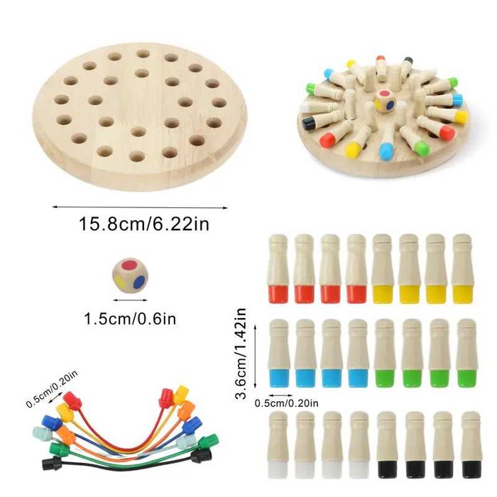 настолна игра с въженца за разплитане на възли с въже Мемори 2 в 1