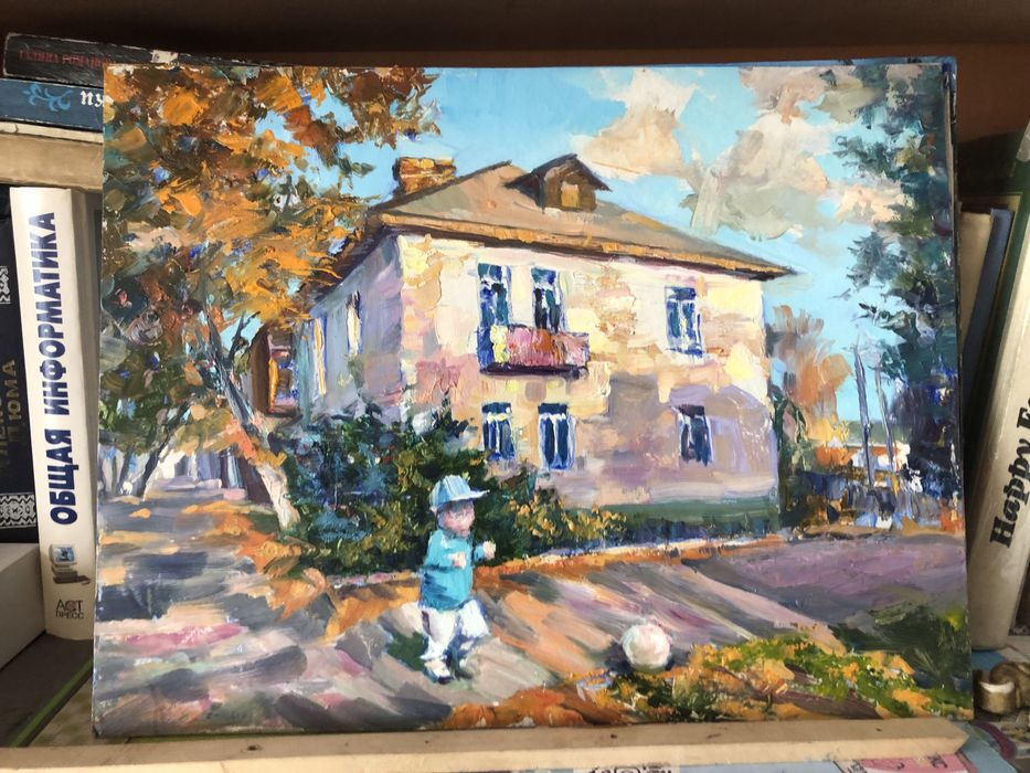 Этюды : картон масло размер 25-30