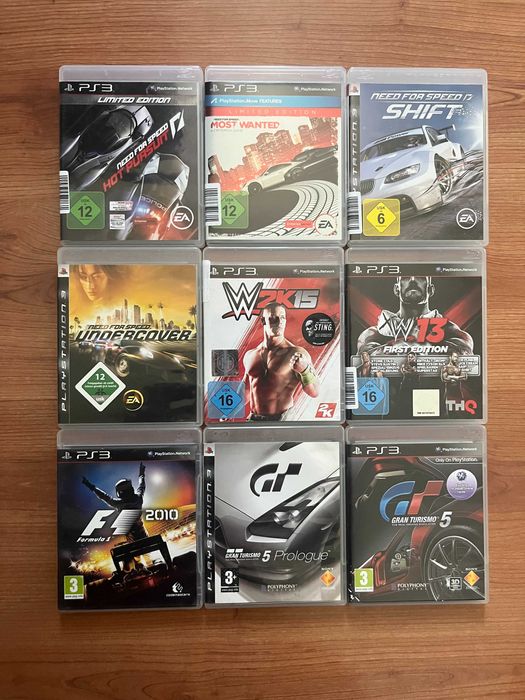 PlayStation 3 игри – Need for Speed, Gran Turismo 5, F1 2010 + още | 8€ / брой