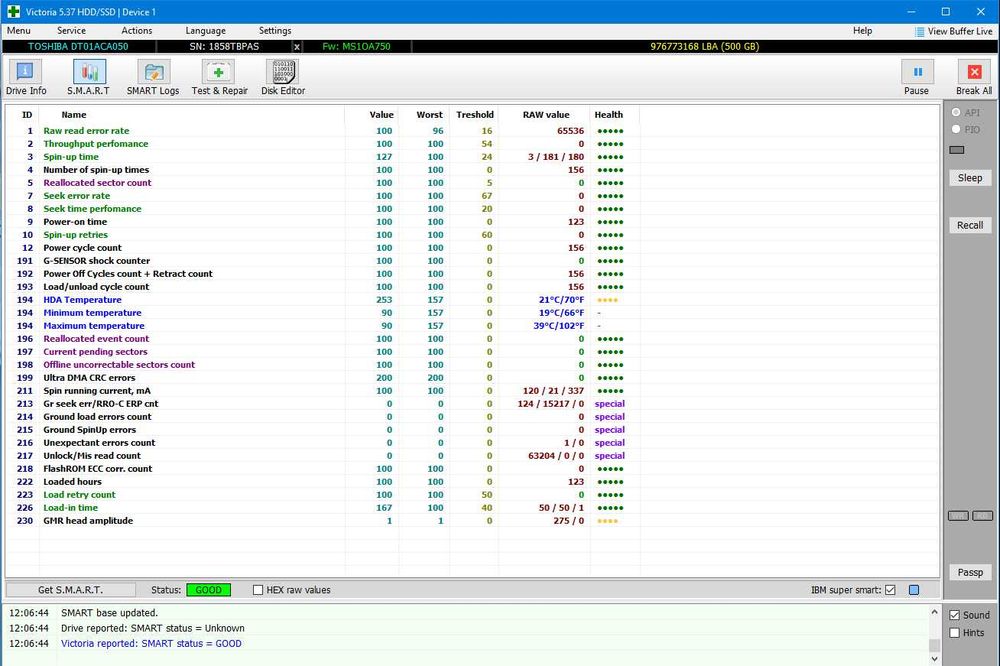 Продам жёсткий диск Toshiba 500GB