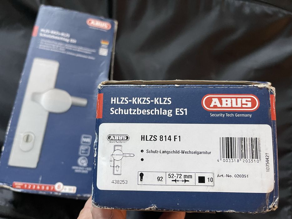 Protectie usa Abus HLZS814, cilindrica, aluminiu, 92x10mm