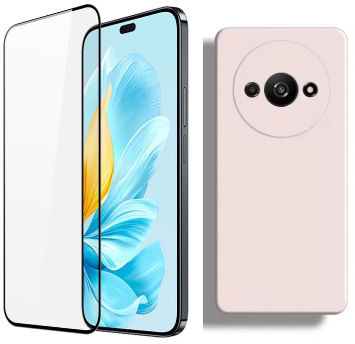 Husa Silicon Interior Fin +Folie Sticla/Silicon Xiaomi Redmi A3 A5 14C