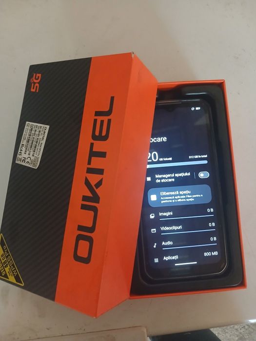 Telefon rezistent la șocuri, oukitel wp 55 pro 5g cu baterie 100% 512 GB 48 RAM 31 cicluri baterie