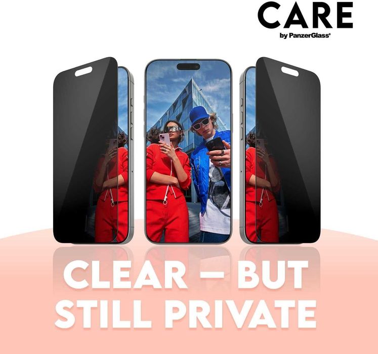CARE BY PANZERGLASS® 3-в-1 защита на поверителността iPhone 16 Pro Max