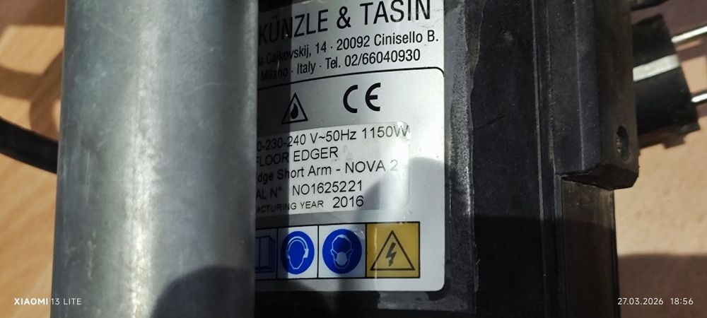 Продавам окрайчваща машина за циклене на паркет и дюшеме Bona KT Combi Edge Nova 2 - 2016 г