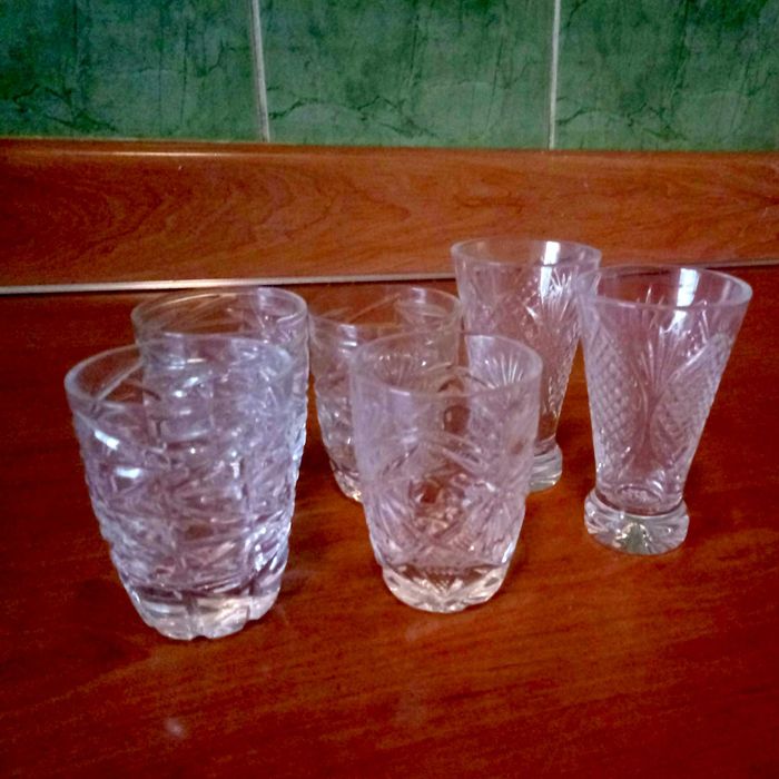 Хрусталь.Фужеры, Стопочки разные.