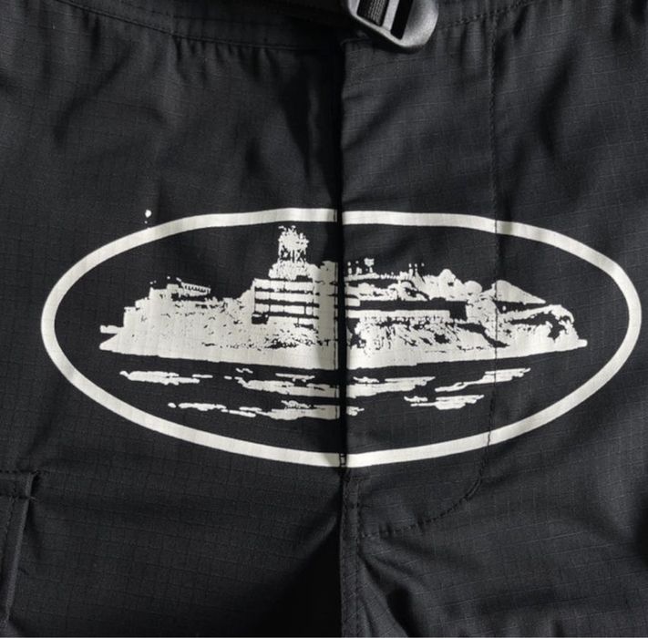 Corteiz Black and White Cargos