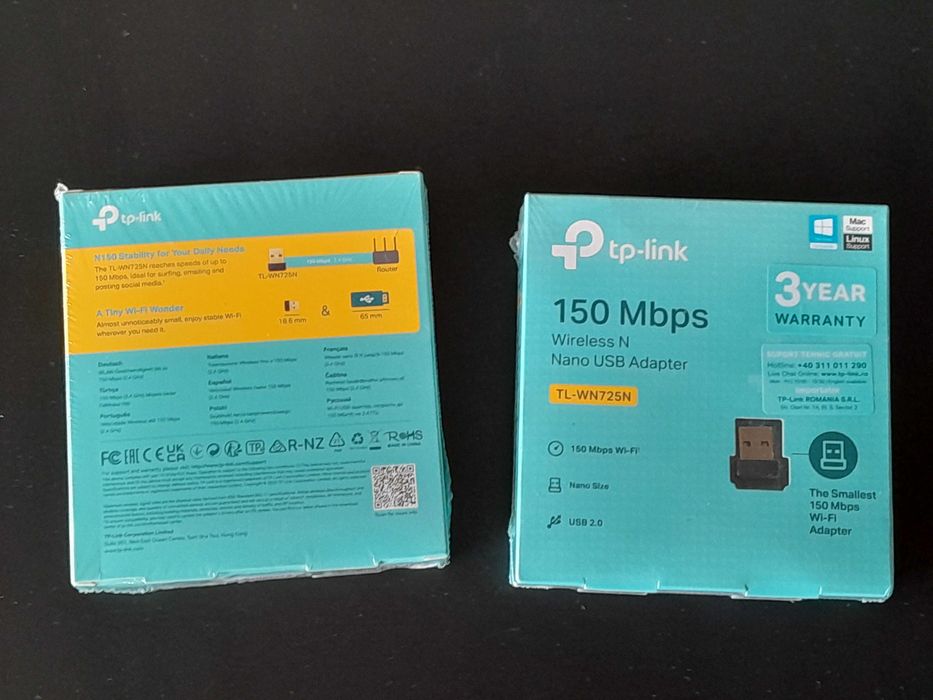 Nano USB Adapter - TL-WN725N - 2бр - чисто нови