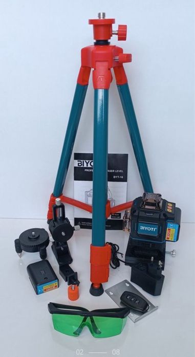 Лазерный уровень. Biyoti BYT-4D29LL