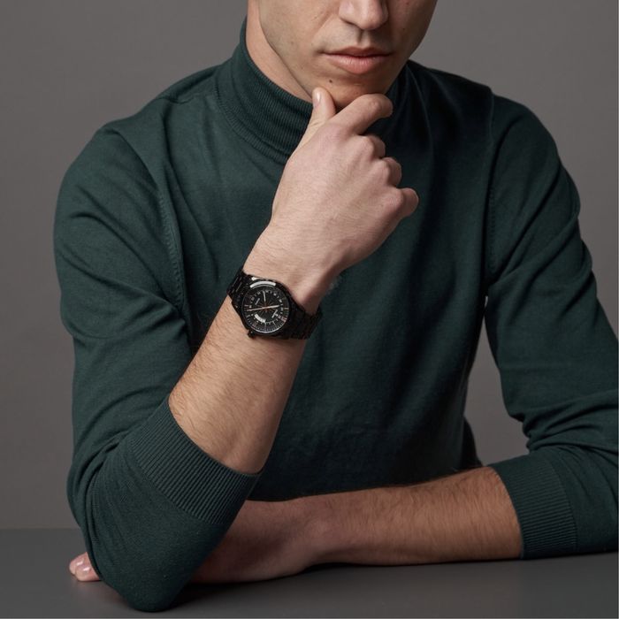 Ceas bărbătesc - negru, 42mm