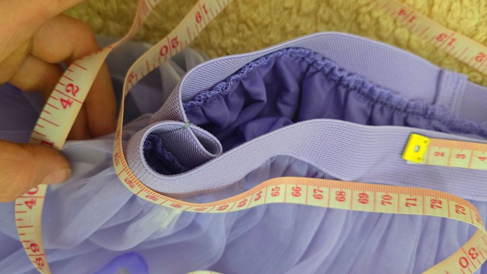 Set fuste tulle mama & fiica, mov lila, cu petale 3D si bentita inclusa