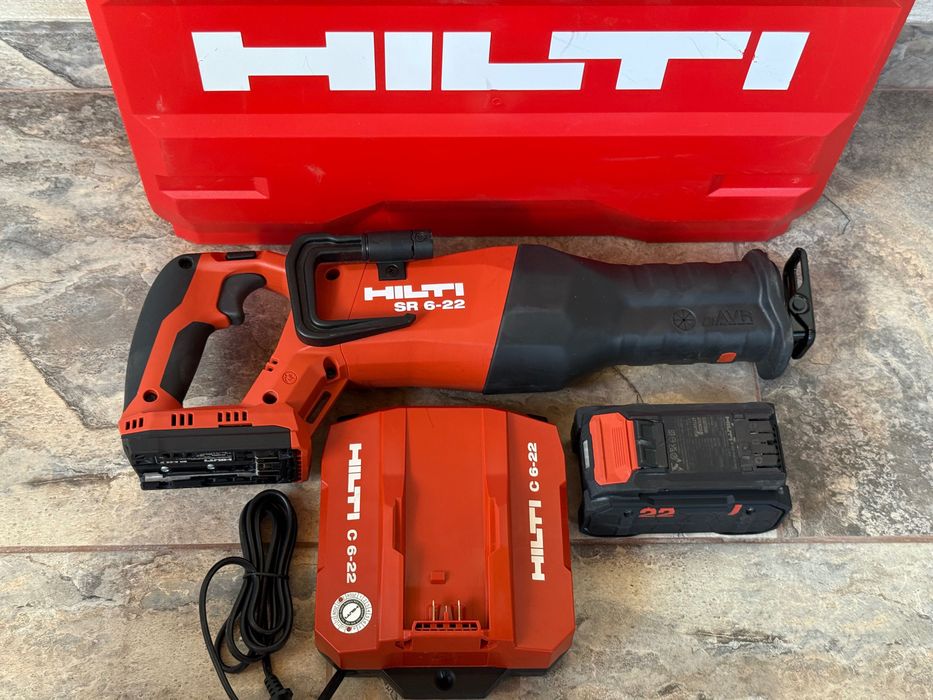 Hilti SR 6-22 Nuron саблен трион + 5.2Ah батерия и зарядно