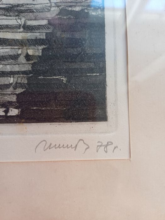 Стара графика на варненският  графика  Тома Томов