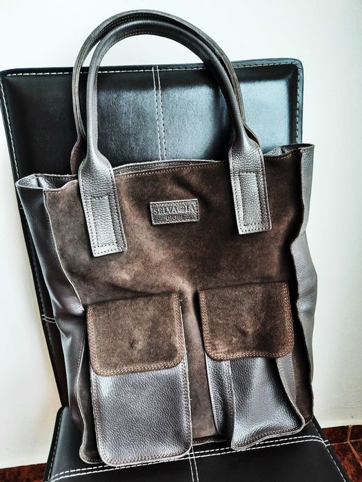 дамска кафява чанта