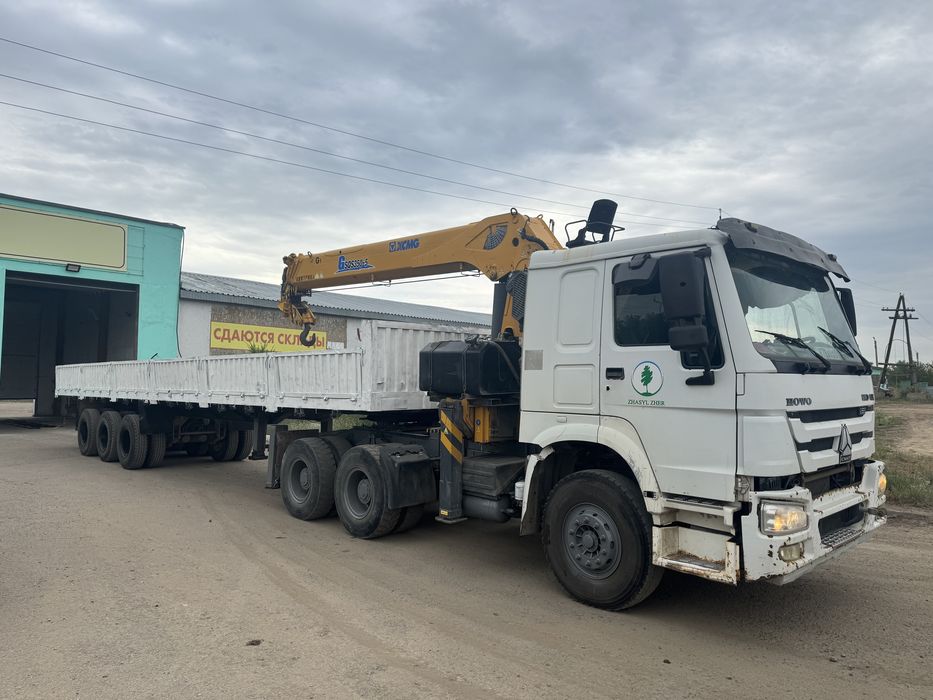 Манипулятор длинномер тягач шаланда