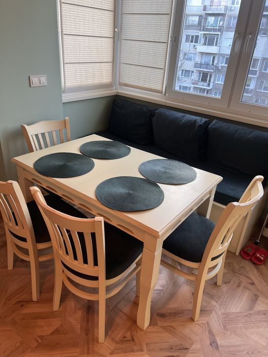 Комплект трапезна Маса и 4 стола