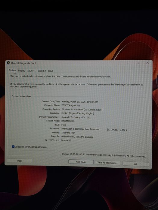 PC Gaming Ryzen 5 1600x, 16GB RAM DDR4, GTX 1070 Ti