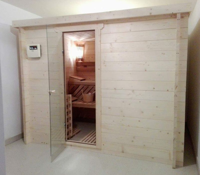 Saune personalizate, traditional- finlandeze,  molid masiv,  Harvia