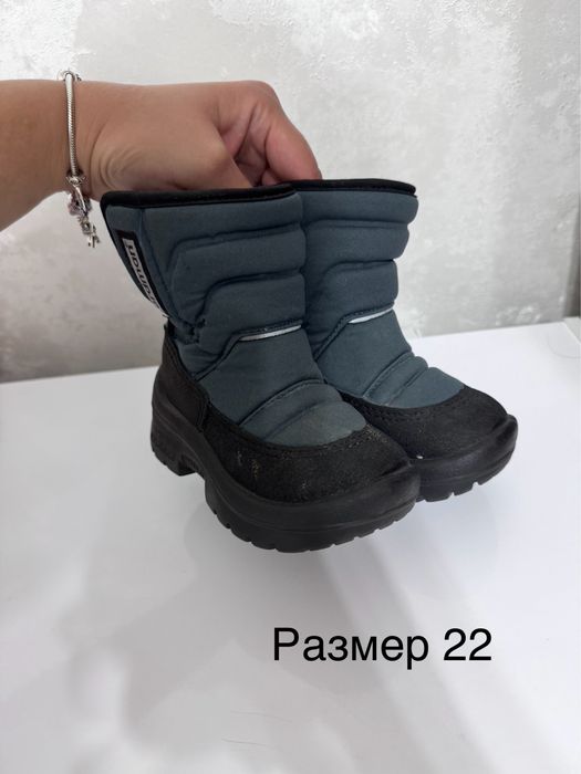 Детские сапоги с овчиной