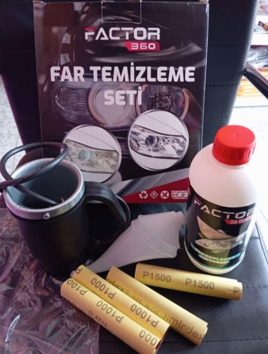 Комплект за химическо полиране на фарове