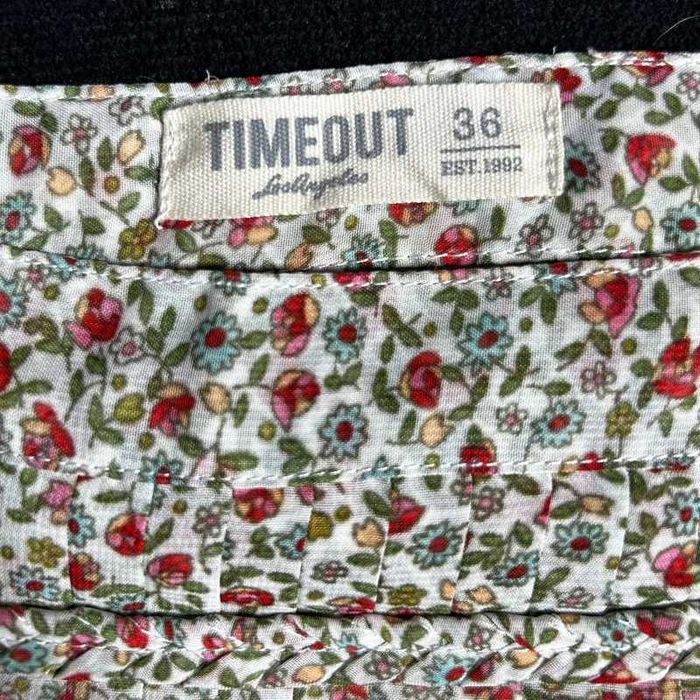 Fustă cu imprimeu Timeout
