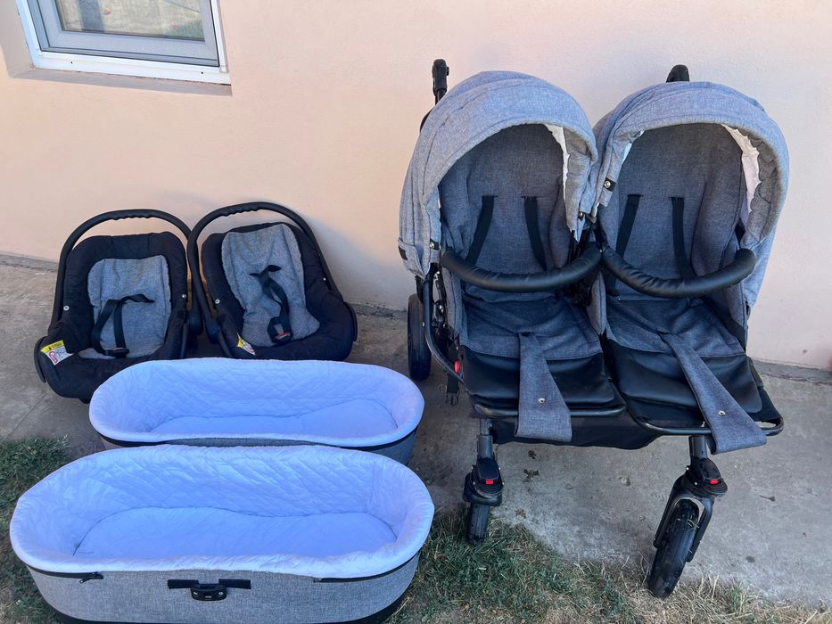 Carucior gemeni 3 in 1