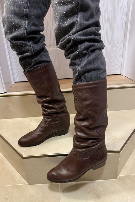 Дамски ботуши естествена кожа 39 номер 2 модела