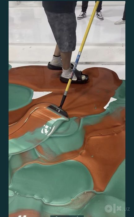 Эпоксидный смала наливной пол. EPOXY FLOOR COATING SYSTEMS ALEM-500