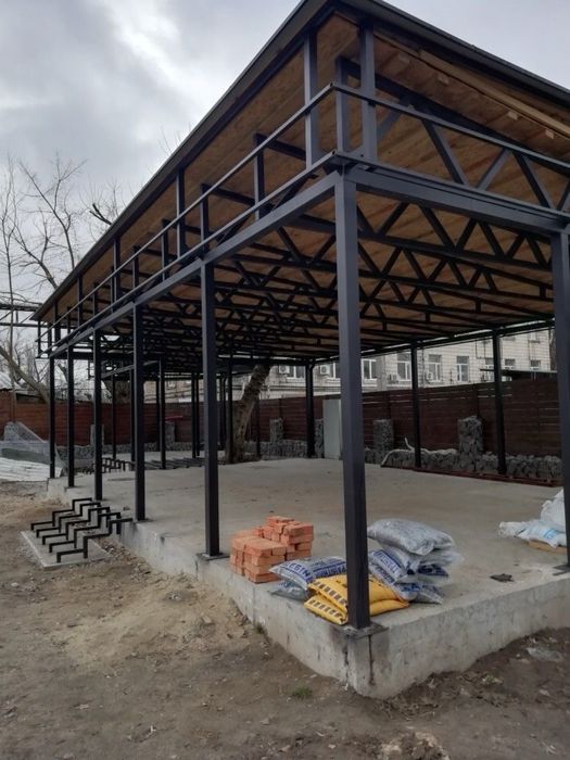 Навес Хайтек Изготовление