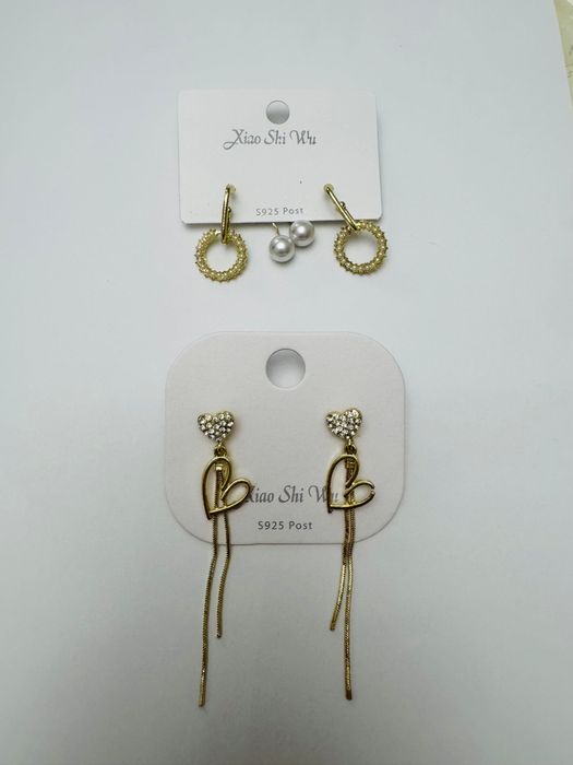 Серьги, цепочки  все по 500тг