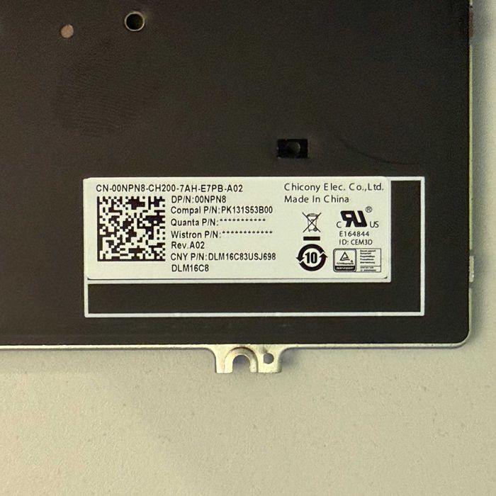 Tastatură Iluminată Compatibilă Dell Latitude 5280 7280 7380 7290 - Layout US