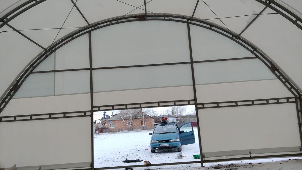 Изготовим ангар из ПВХ любой размер