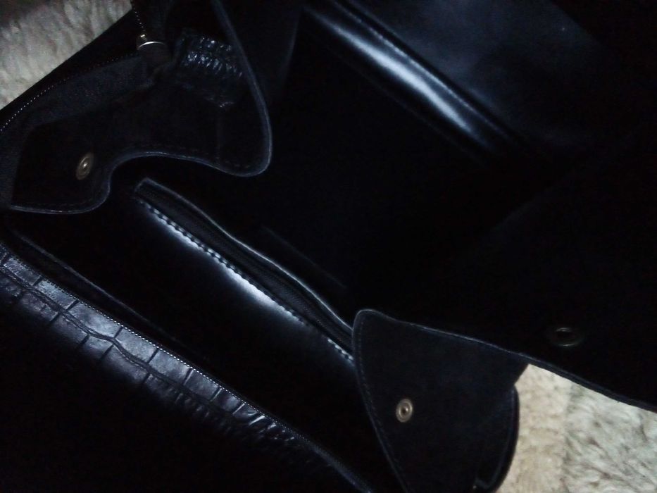 Голяма италианска чанта естествена кожа