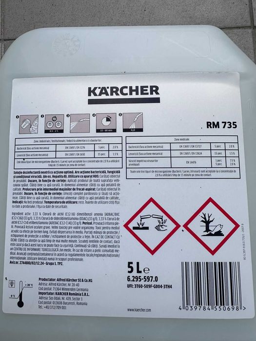 KARCHER - Solutie dezinfectanta RM 735, 5L [6.295-597.0]