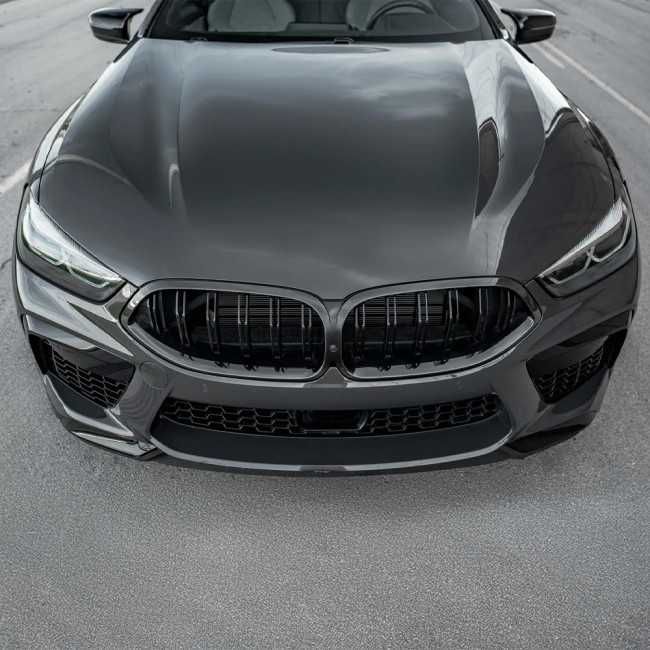 Grile Grila Nari Duble M BMW Seria 8 G14 G15 G16 2018-22, Negru Lucios