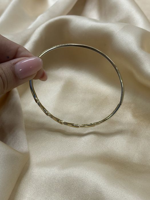 Золотой браслет с фианитами