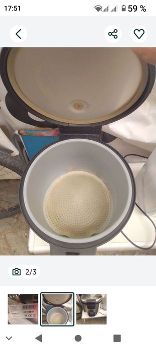 Vând oală inox profesională pt orez,etc