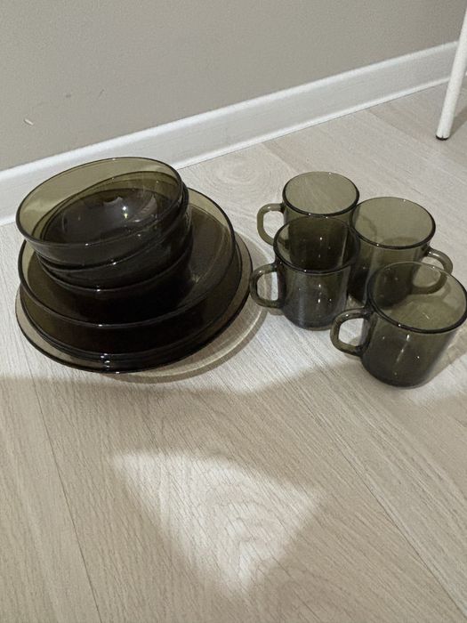 Посуда сервиз стеклянный