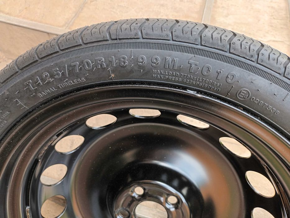 Jantă cu anvelopa de rezerva nouă LINGLONG , T 125/70 R18 - 99m