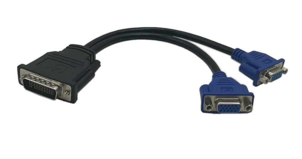 Адаптер DMS-59 мъжки - 2x VGA женски за Matrox Qid