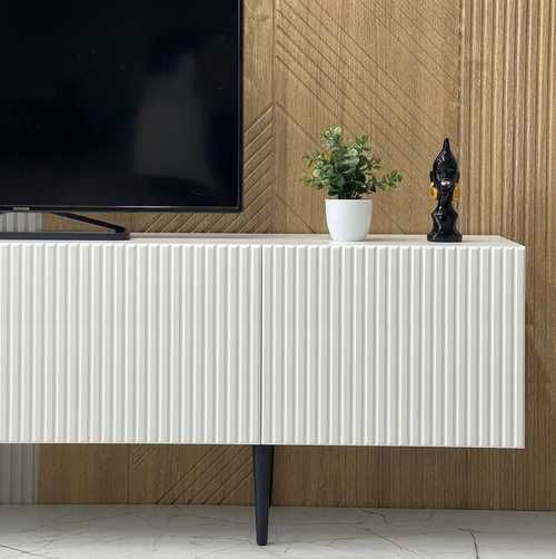 белая тумба под телевизор 160х30х40