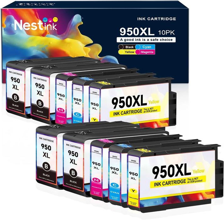 Мастилени касети за HP Officejet Pro Nestink 950 951 xl (10 броя)