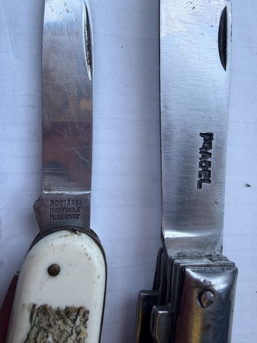 Два броя стари джобни ножки