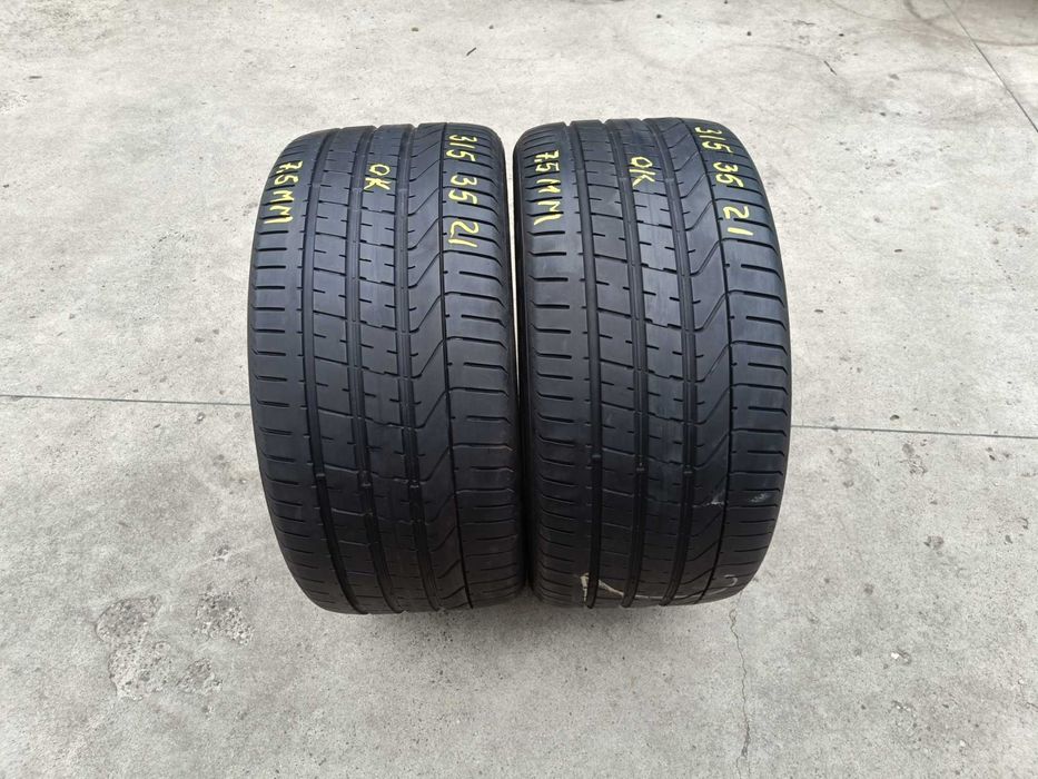 Doua anvelope de vara 315 35 21 pirelli p zero profil 7,5 mm