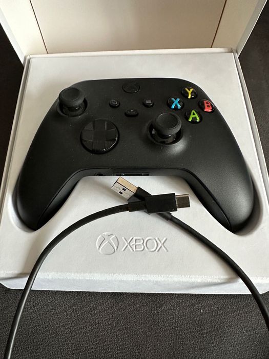 Controller Wireless Microsoft Xbox Series X, Carbon black + cablu USB