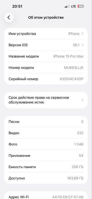Iphone 15PRO MAX black 256Gb