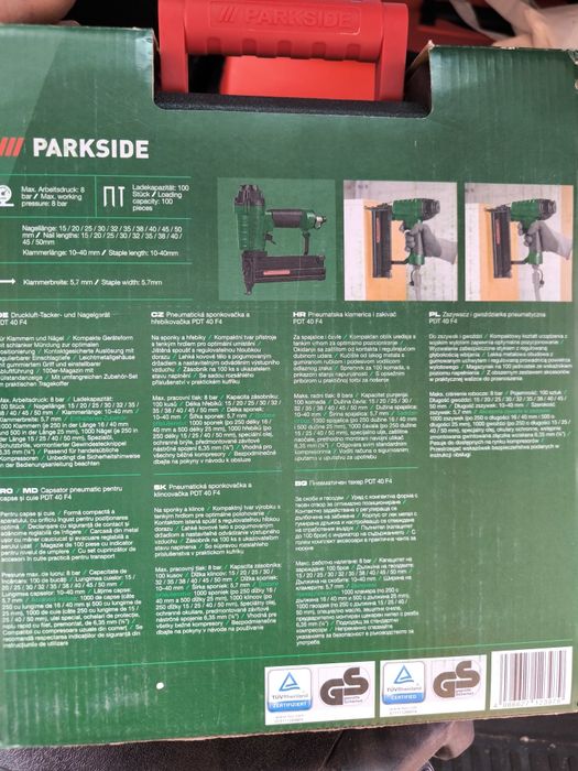 Parkside пневматичен такер PDT 40 F4